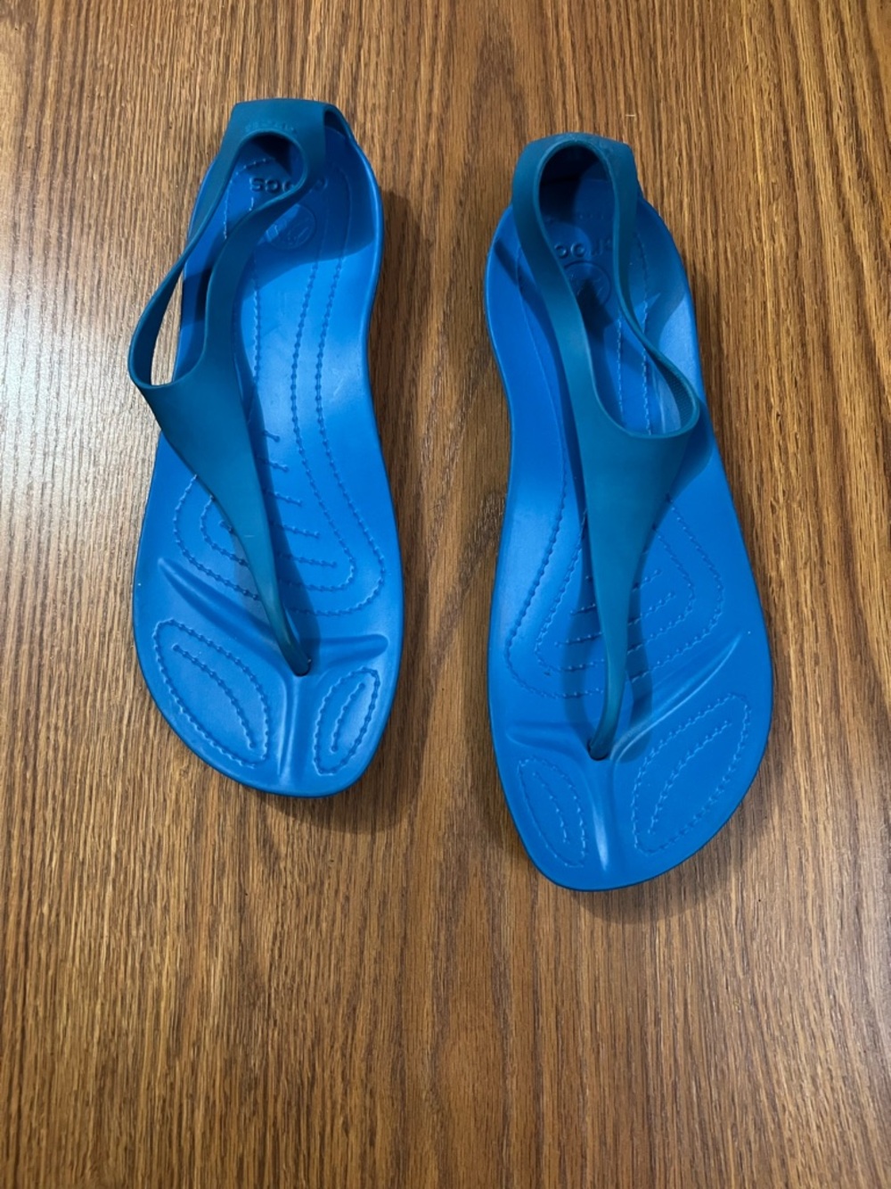 CROCS Women's Light Blue Serena Sexi Flip Flop Thong Sandal Size 10